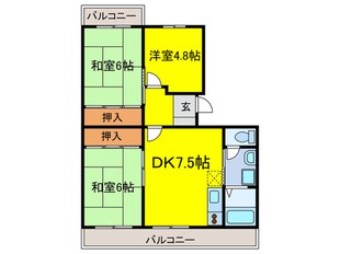 エステ－ト　Ⅲの物件間取画像